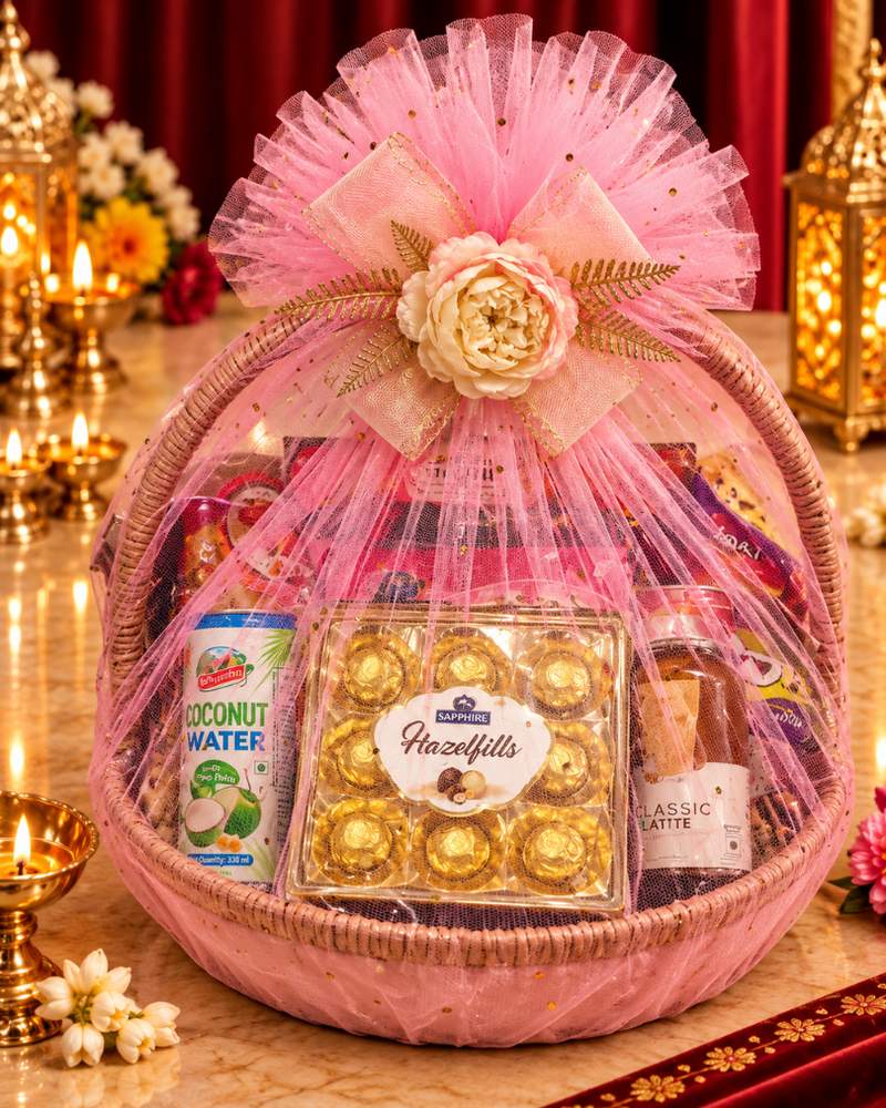 Rafia Round Handle Basket, photo 3