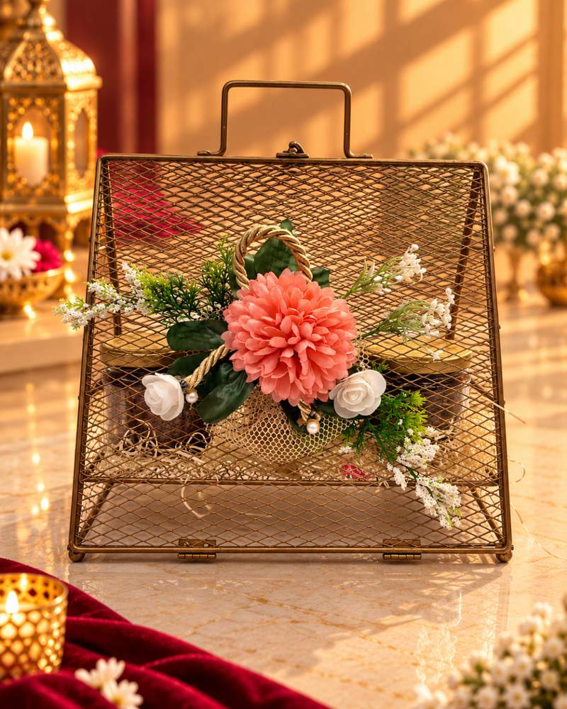 Dry Fruit Triangular Hamper (3 Jars), photo 1