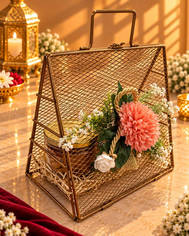 Dry Fruit Triangular Hamper (3 Jars), photo 2