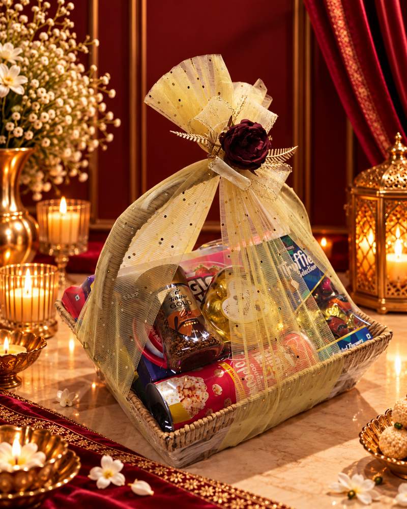 Rafia Square Handle Basket, photo 3