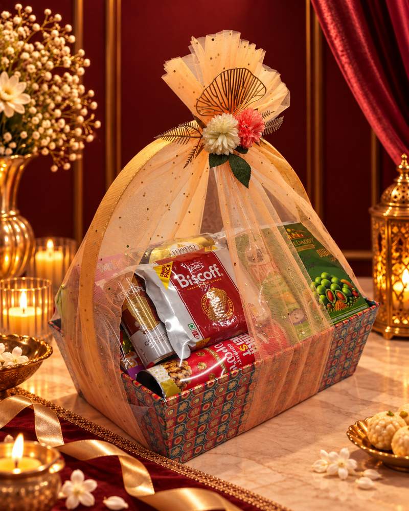 Paperboard Handle Basket (Large), photo 2