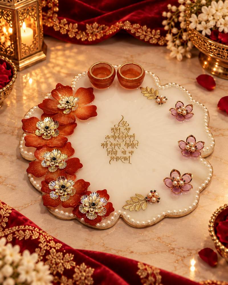 White and Red Platter, photo 4