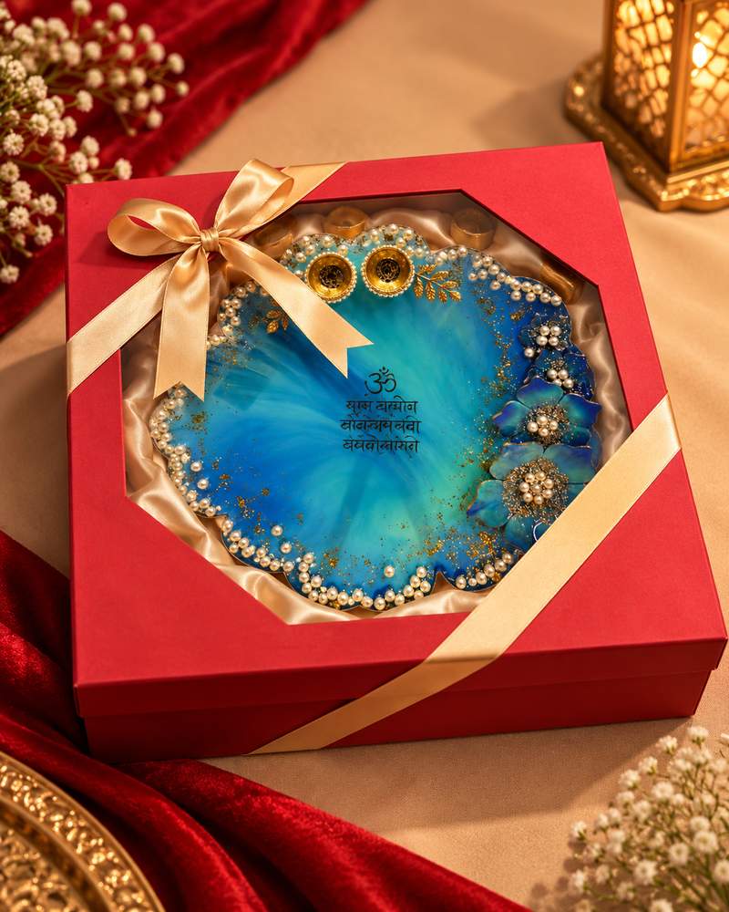 Ocean Blue Pearl Platter, photo 2